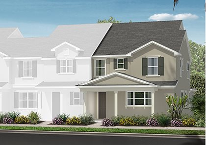A rendering of Vineyard Square’s Plan 2113 on Elevation A.