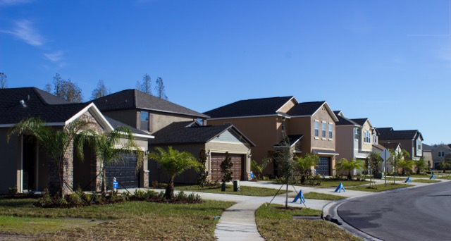 Easy Street in Concord Station in Pasco County, Fla., one of two model home showplaces recently opened by Lennar.
