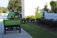 At a fall open house for Realtors, visitors to Oakland Park received pedicab rides through the community.