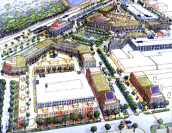 Farr Associates's plans for Orland Park bring in community life.