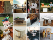 A sampling of some of the entries of Quikrete's concrete design contest.