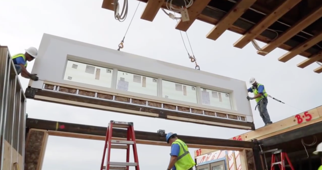 BluHomes prefab install process creates a high-quality, energy efficient building envelope.