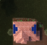 A rendering of solar panels on a Stellar Homes' roof.