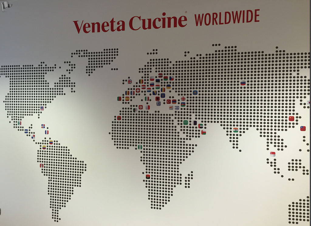 Veneta Cucine worldwide footprint