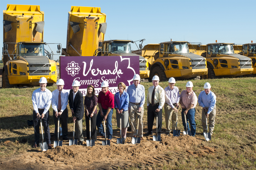 Johnson Development’s groundbreaking ceremony for the Veranda community on September 29th.