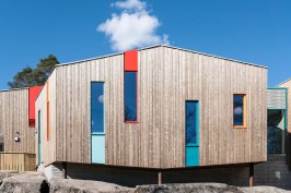 Waldorf School Fredrikstad by LINK Arkitektur; Kebony wood cladding