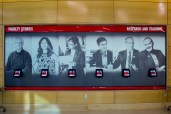Faculty Stories
Accompanied by six iPads – one for each faculty member – this display shows a cross-section of Nebraska’s diverse and accomplished group of professors in research. The digital elements allow users to scroll through biographical information and academic publications.