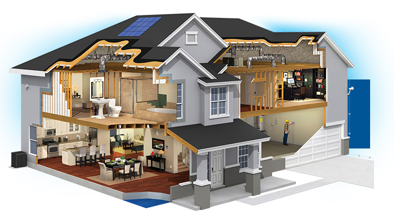 Meritage focuses on creating every efficiency in the framing and insulation of the home for better performance.