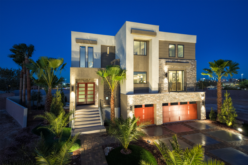 The exterior at American West Development's Madison model home.