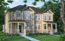 David Weekley paired home at Carnes Crossroads.
