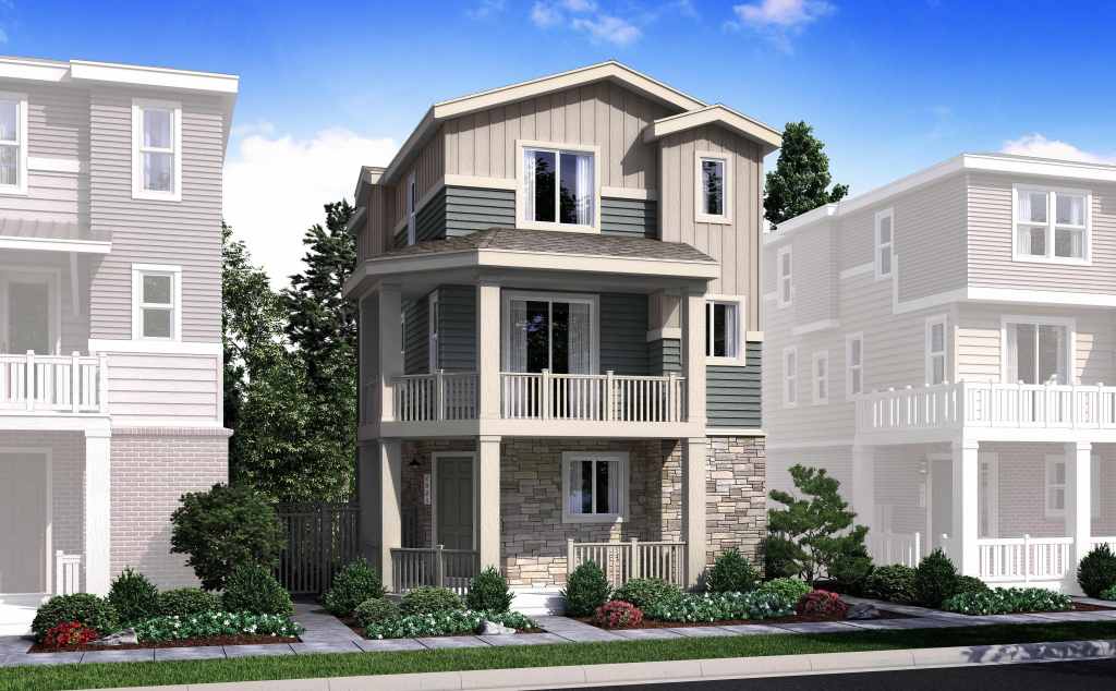 Century Communities will offer 94 three-story, detached condominiums in The Heights community.