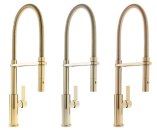 The Corsano series in with matching outer spring in Polished Gold, Polished Brass and French Gold.