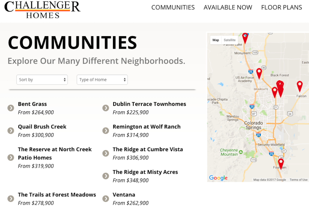 Source: Challenger Homes web site