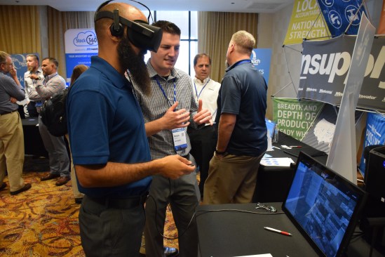 The Libby VR Winsupply Virtual Showroom on display at the EVOLVE showroom conference in Savannah, Ga.