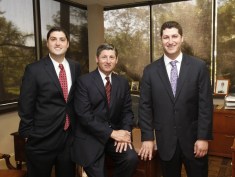 Scott Frankel, co-President and Principal of Frankel Building Group (left). Pictured with his father, Jim Frankel (center) and brother, Kevin Frankel (right).