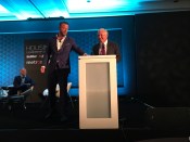 Care & Culture at HLS: (left) Shea Homes ceo Bert Selva, Jason Forrest of FPG, and Larry Webb, ceo of The New Home Company.