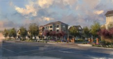 A rendering of the Muir Pointe community, whose home models are set to open next month.