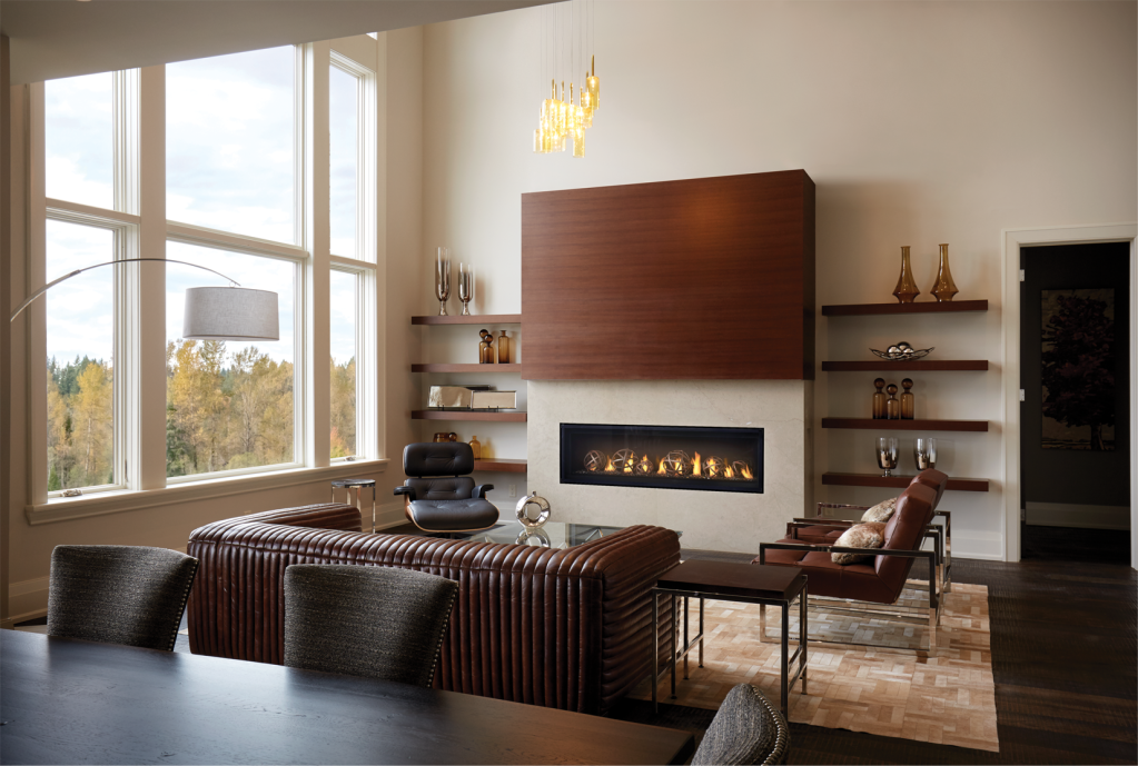 The Luxuria Linear Hearth by Napoleon.
