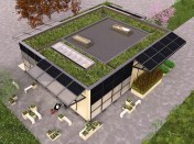 NeighborHub’s flexible design promotes an exchange of ideas on urban sustainability.