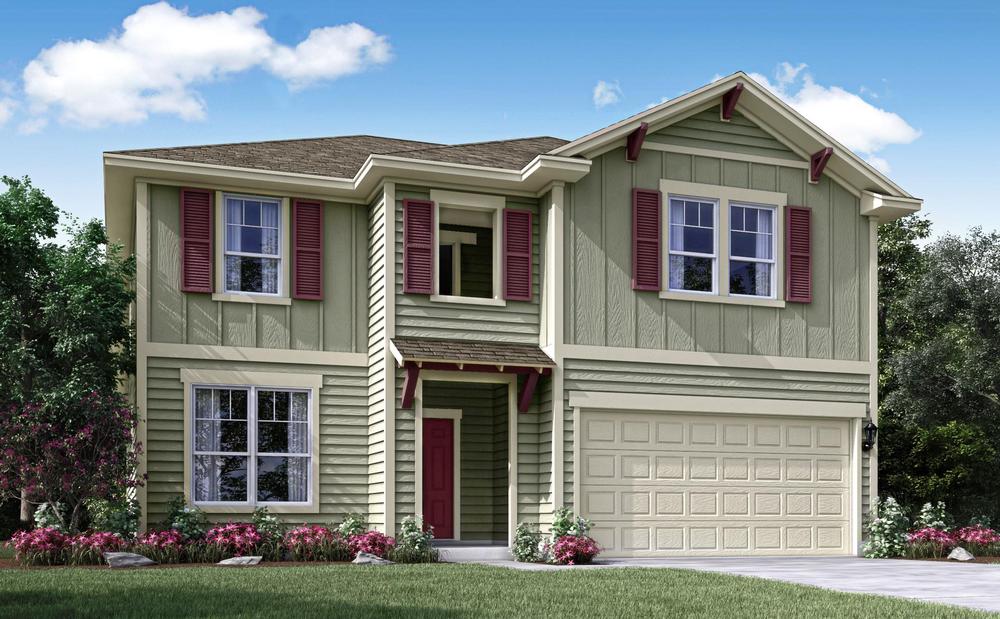 A rendering of one of Century Communities' home designs planned for the Grayson community in Liberty Hill, Texas.