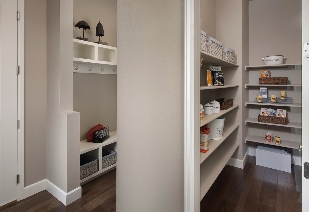 The owner's entry leads right to the pantry to minimize the work unloading groceries.