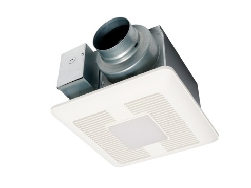 The Panasonic WhisperCeiling DC fan with optional LED light.
