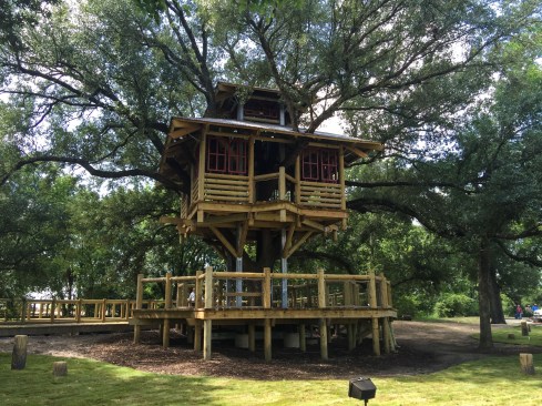 The park’s featured two-story treehouse, designed by Houston architect Richard Cate of MCCM Architects, received the 2017 Texas Nursery & Landscape Association (TNLA) Gold Award for its unique integration with the park landscape.