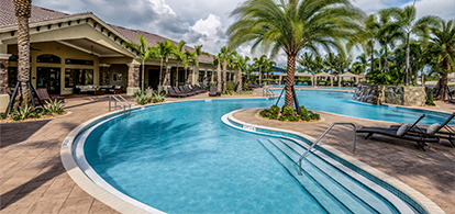 A rendering of the clubhouse at Valencia Bonita.