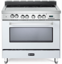 The Verona 36” All-Electric Range in True White.