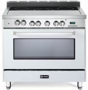 The Verona 36” All-Electric Range in True White.