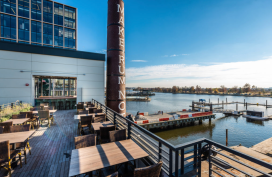 Waterfront view from upper deck