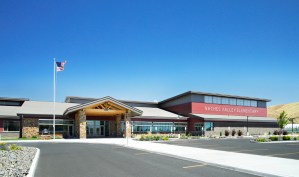 Main Entry as seen from bus loop.