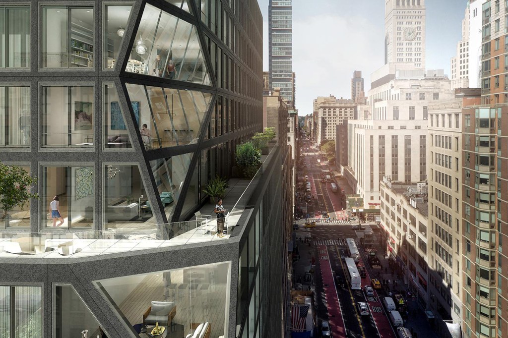 121 East 22nd Street in New York, a Toll Brothers condo project designed by OMA