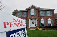 A Coldwell Banker LLC "Sale Pending" sign stands outside of a home in Peoria, Illinois, U.S., on Thursday, Oct. 18, 2012. The National Association of Realtors is scheduled to release existing homes data on Oct. 19. Photographer: Daniel Acker/Bloomberg via Getty Images