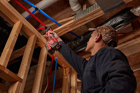 The M18™ Short Throw Press Tool w/ PEX Crimp Jaws by Milwaukee Tool.