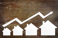 New report shows median home sale prices jumped almost 24 percent from a year earlier.