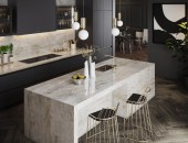 Dekton by Cosentino in Taga (counter, island, backsplash).