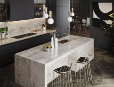 Dekton by Cosentino in Taga (counter, island, backsplash).