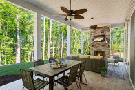 Outdoor living spaces can connect the home owner to nature and provide a fun, open space to entertain.