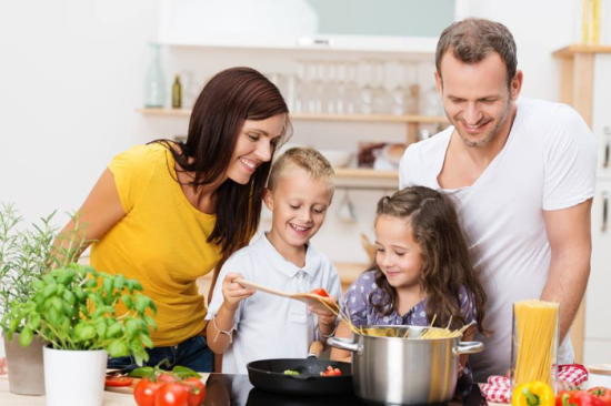 The homes design supports family connectedness, along with access to healthy, fresh food.