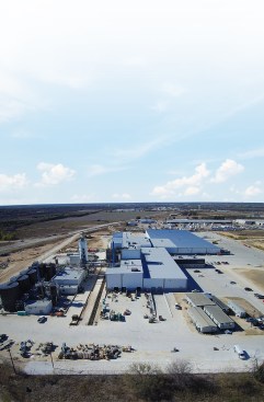 The IKO shingle plant in Hillsboro, Texas.
