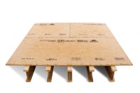 Fasten panels 0.375-inches from panel edges; space nails according to the manufacturer’s Fastening Schedule.