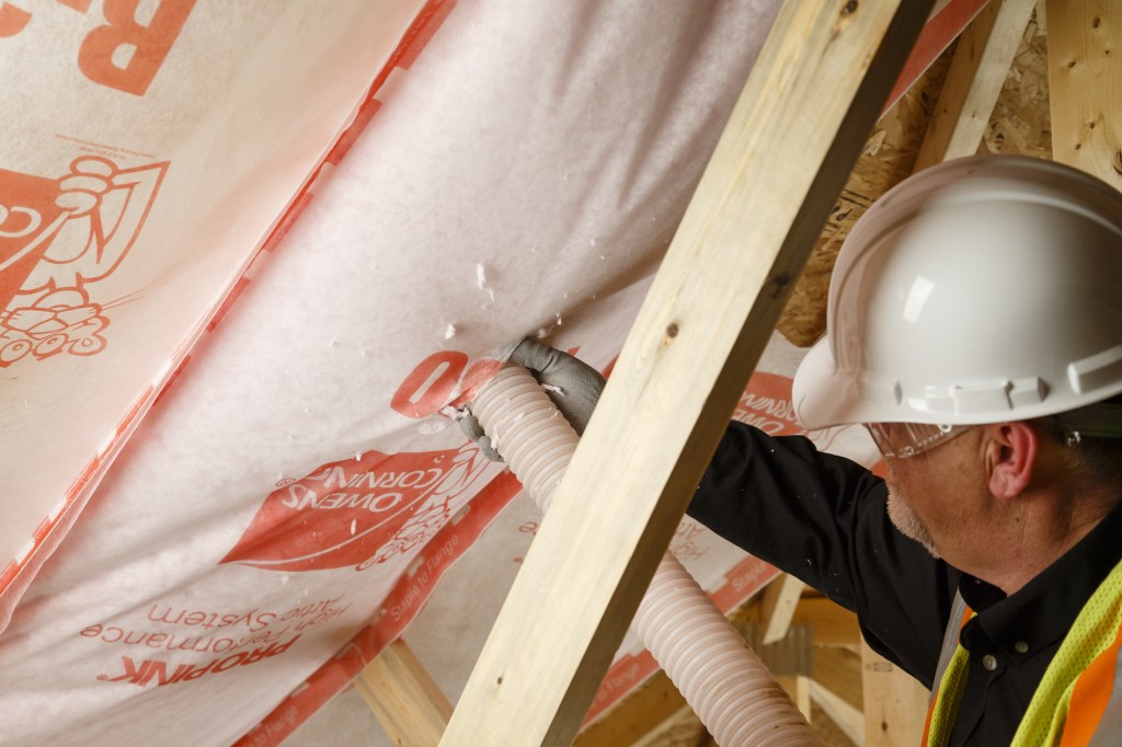 Fowler recommended the Owens Corning High Performance Conditioned Attic system as an alternative to draped cellulose.