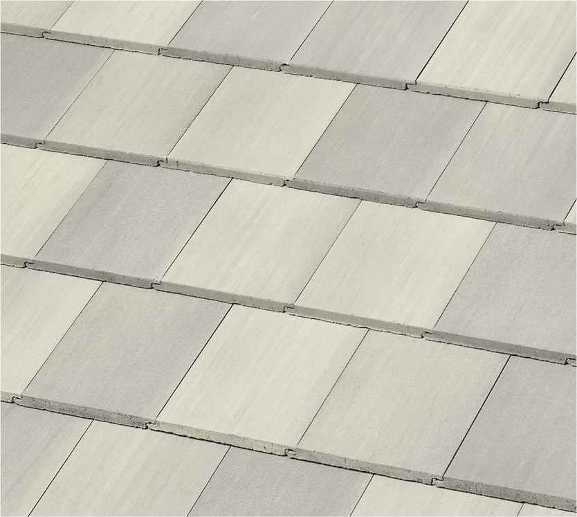 Boral Roofing’s Saxony 900 slate roofing tile in the mottled white blend.