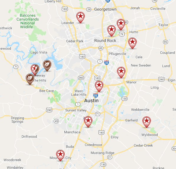 Centerra Homes communities in Austin.