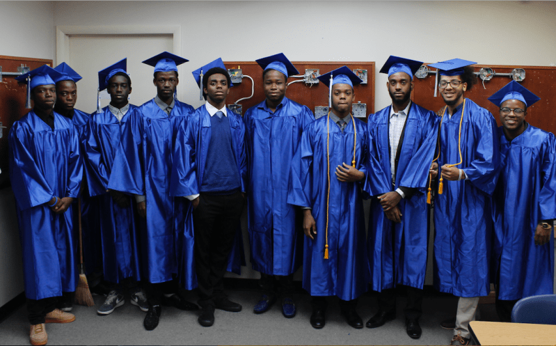 Ten students have graduated from SoLe Mia LPO and CBT College's free construction training program with certificates in Building Construction Technology.