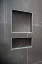 The Ledge Double Shower Niche by Ledge Products.