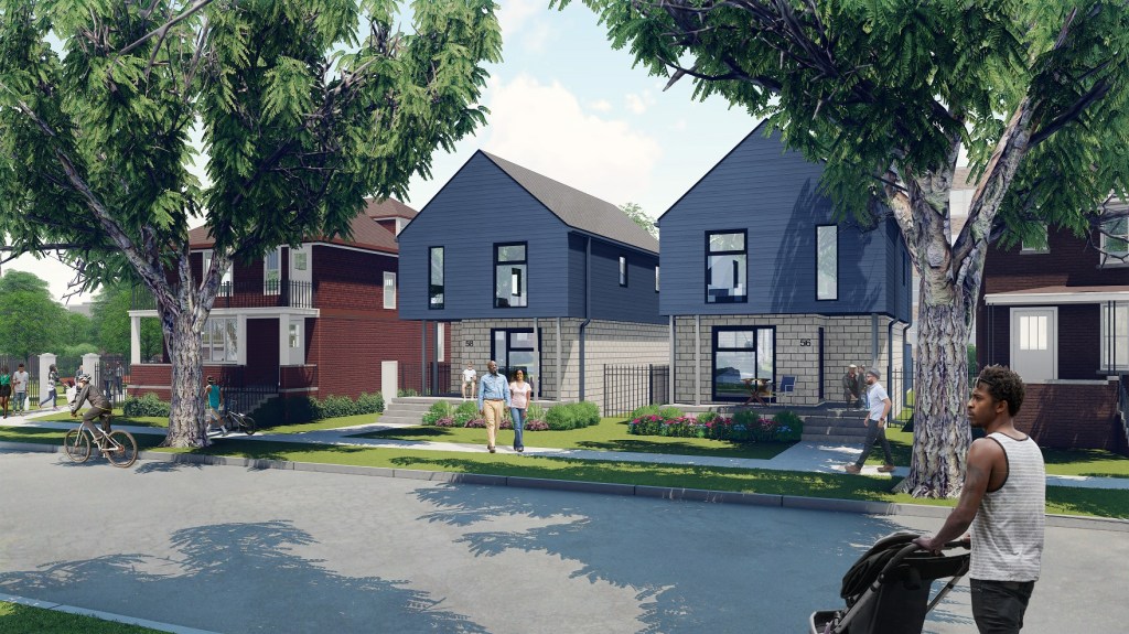 In the first phase of the program, Develop Detroit will build 12 new homes in the North End, rehab seven existing homes in the North End, and rehab an additional 11 existing homes in Grandmont-Rosedale.