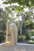The WaterBridge Exposed Shower System, installed outdoors.