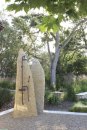 The WaterBridge Exposed Shower System, installed outdoors.